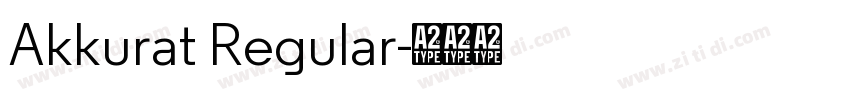 Akkurat Regular字体转换